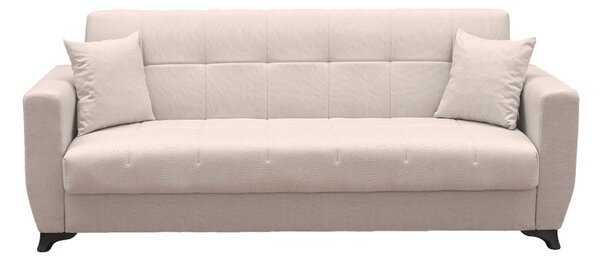Canapea extensibila cu spatiu de depozitare Modesto, Bej, 215x75x85 cm