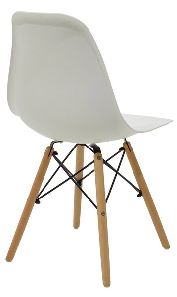 Scaun Julita, Alb, 46x52x81 cm