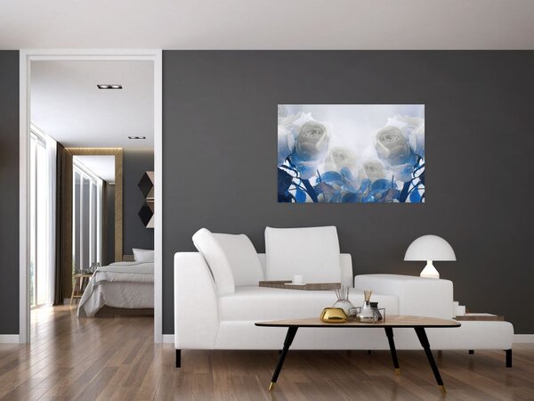 Tablou - Trandafir alb (90x60 cm)