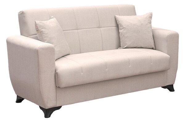 Canapea extensibila cu spatiu de depozitare Modesto, Bej, 155x75x85 cm