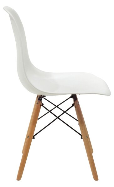 Scaun Julita, Alb, 46x52x81 cm