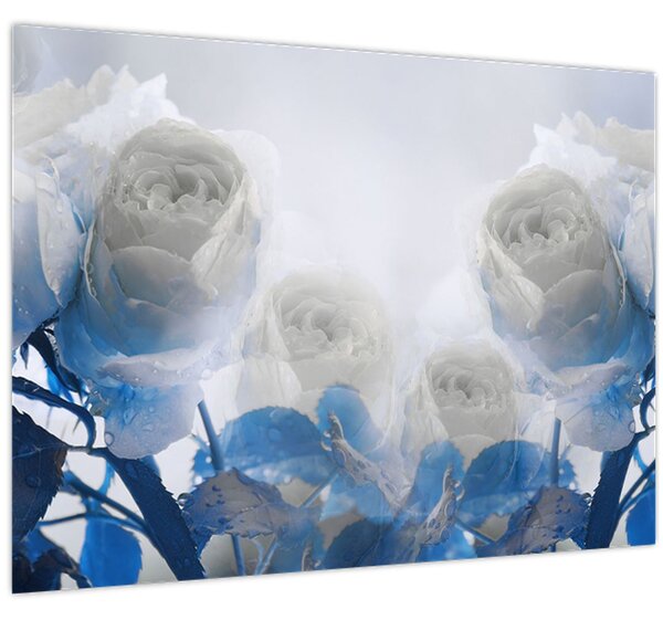 Tablou - Trandafir alb (70x50 cm)
