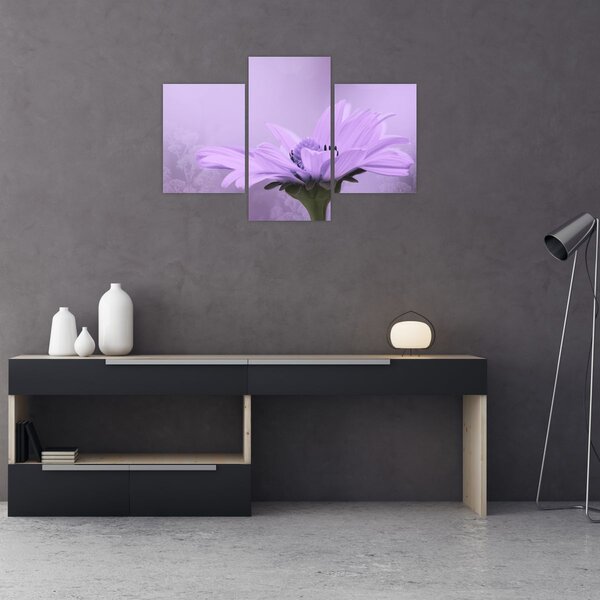 Tablou - Flori mov (90x60 cm)