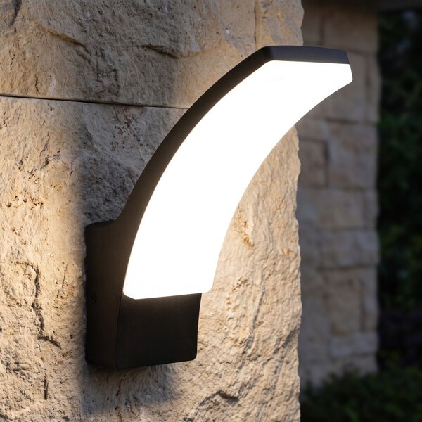Lampă de perete LED pentru fațadă JNH032-G neagră