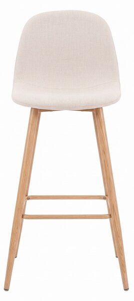 Scaun de bar Bella, Natural, 41.5x49x98 cm