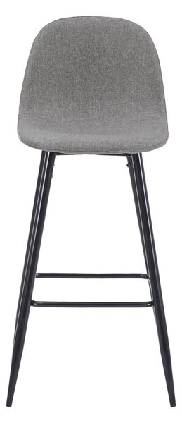 Scaun de bar Bella, Gri, 41.5x49x98 cm