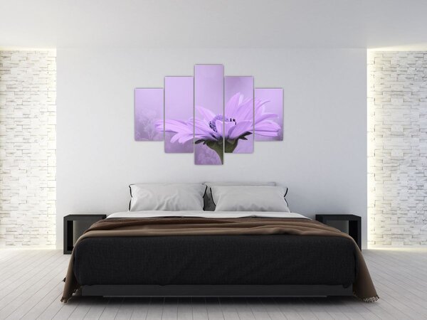 Tablou - Flori mov (150x105 cm)