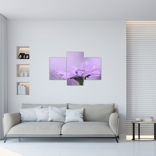 Tablou - Flori mov (90x60 cm)