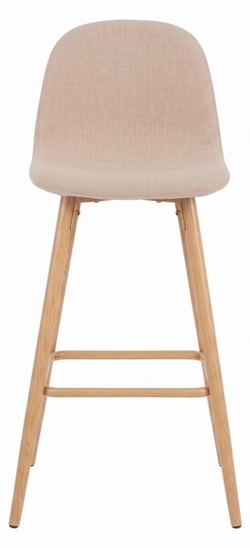 Scaun bar Bella, Bej, 41.5x49x98 cm