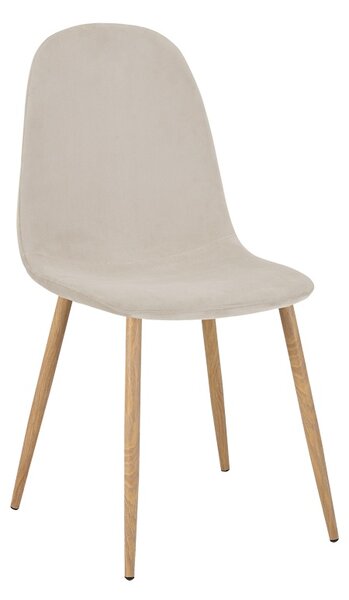 Scaun Bella, Bej/Natural, 44x55x85 cm