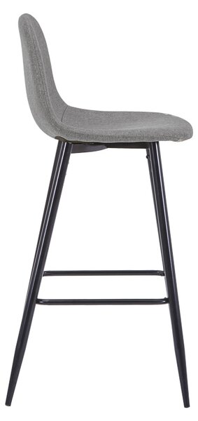 Scaun de bar Bella, Gri, 41.5x49x98 cm