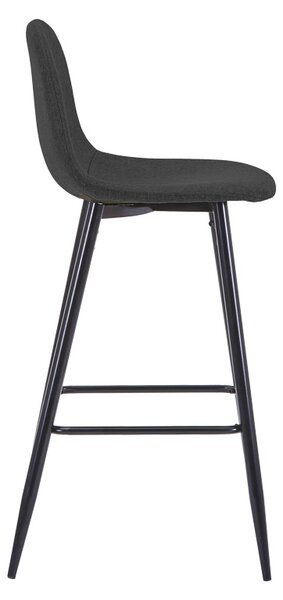 Scaun tip bar Bella, Negru, 41.5x49x98 cm