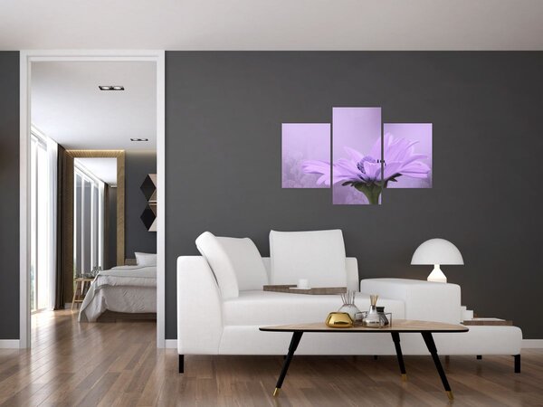 Tablou - Flori mov (90x60 cm)