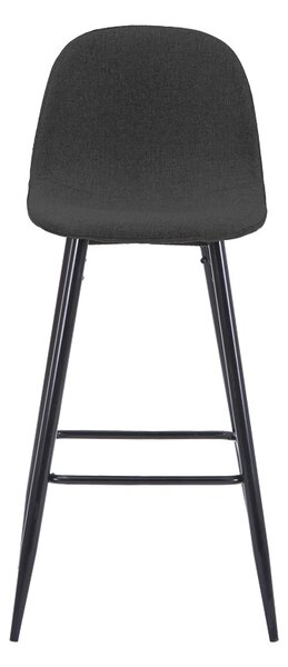 Scaun tip bar Bella, Negru, 41.5x49x98 cm