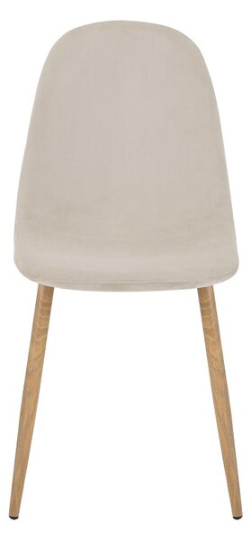 Scaun Bella, Bej/Natural, 44x55x85 cm