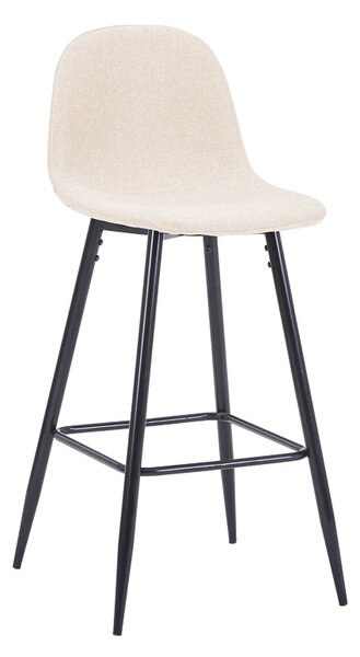 Scaun de bar Bella, Ecru, 41.5x49x98 cm