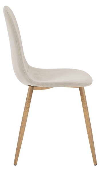 Scaun Bella, Bej/Natural, 44x55x85 cm