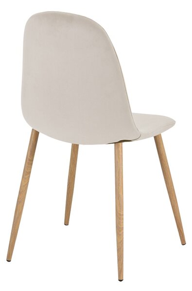 Scaun Bella, Bej/Natural, 44x55x85 cm