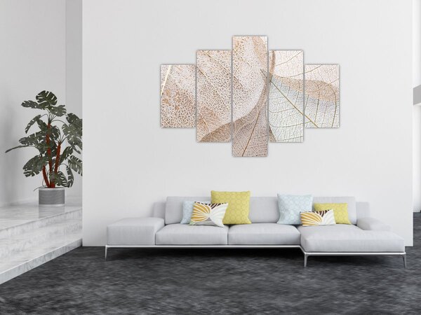 Tablou - Frunze bej (150x105 cm)