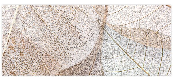 Tablou - Frunze bej (120x50 cm)