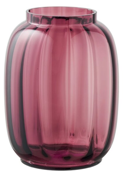Vaza decorativa, Rosu inchis, 17x17x21 cm