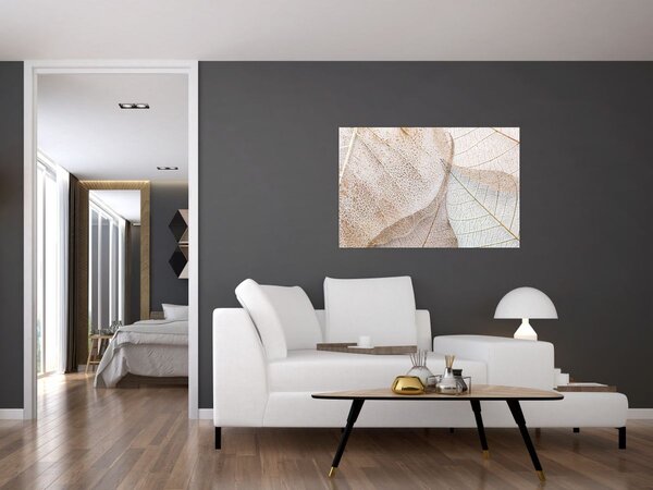 Tablou - Frunze bej (90x60 cm)