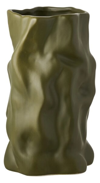 Vaza decorativa, Verde, 15x15x25.5 cm