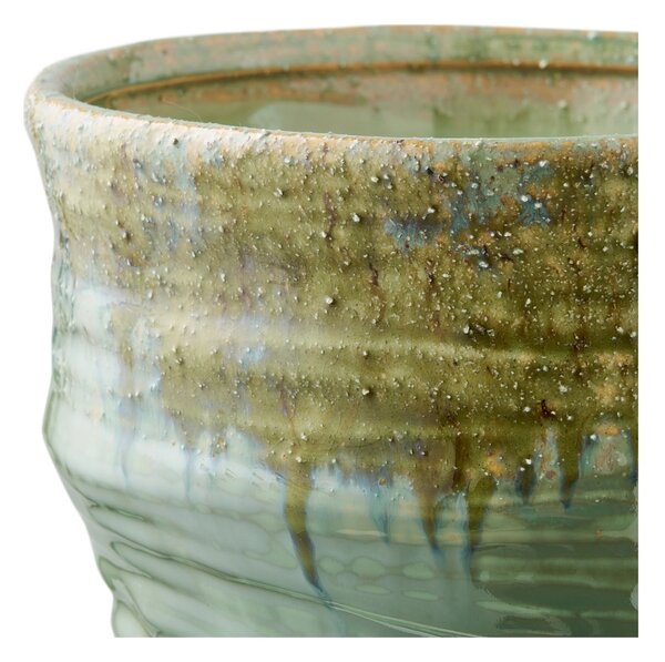 Vaza decorativa, Verde, 22x22x34.5 cm