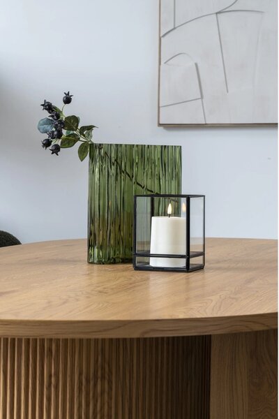 Vaza decorativa, Verde, 12x21.5x26.5 cm