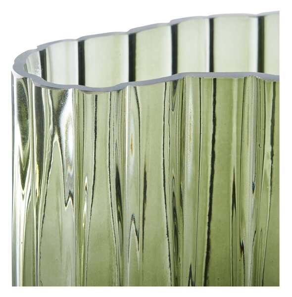 Vaza decorativa, Verde, 12x21.5x26.5 cm