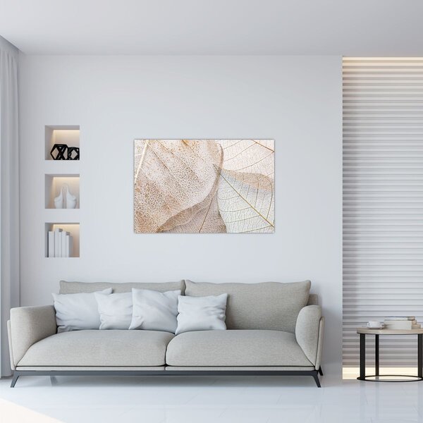 Tablou - Frunze bej (90x60 cm)