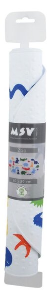 Covoraș antiderapant pentru copii pentru cadă 39x69 cm Zoo – MSV