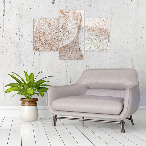 Tablou - Frunze bej (90x60 cm)