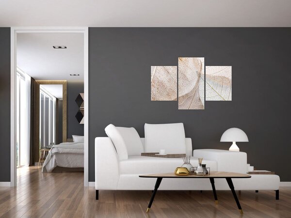 Tablou - Frunze bej (90x60 cm)