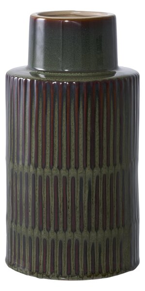 Vaza decorativa, Verde, 16x16x30 cm