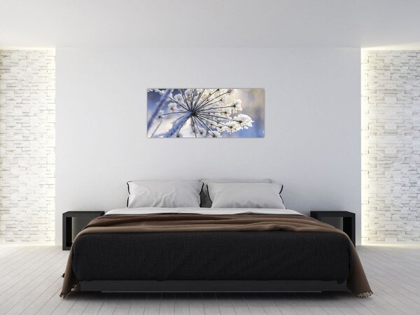 Tablou - Flori înghețate (120x50 cm)