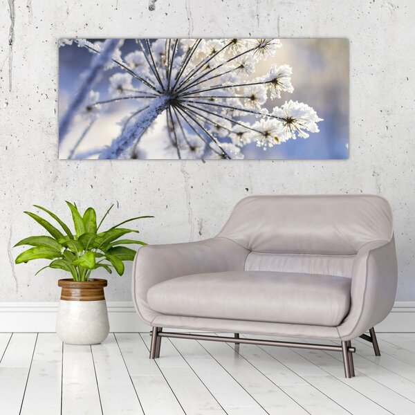 Tablou - Flori înghețate (120x50 cm)