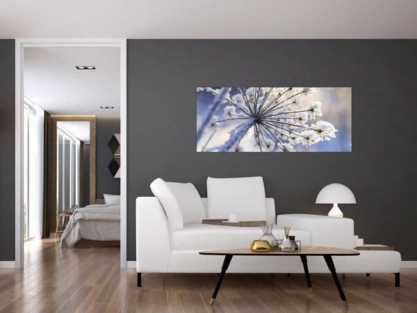 Tablou - Flori înghețate (120x50 cm)