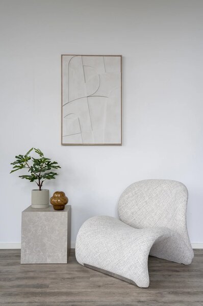 Fotoliu lounge Sofia, Bej, 76x83x72 cm