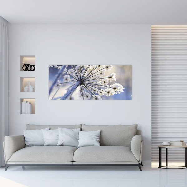 Tablou - Flori înghețate (120x50 cm)