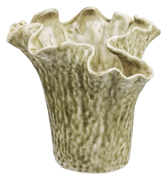 Vaza decorativa, Nisip inchis, 22x22x23.5 cm