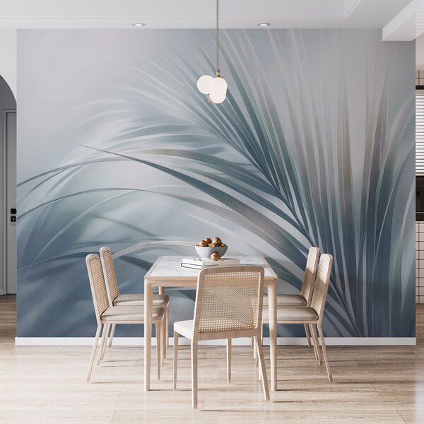 Tapet Frunze mari, Fototapet Natură, Fototapet Foi de palmier, w05253 : Uwalls.ro