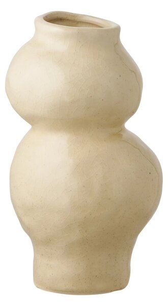 Vaza decorativa, Bej, 10.5x10.5x19.5 cm