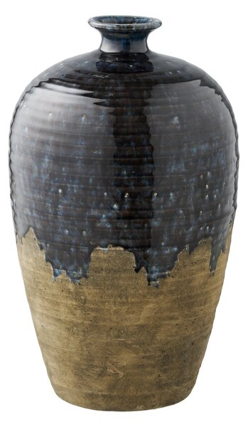 Vaza decorativa, Albastru inchis, 27x27x44.5 cm