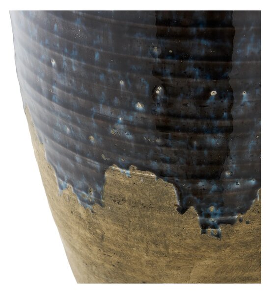 Vaza decorativa, Albastru inchis, 27x27x44.5 cm