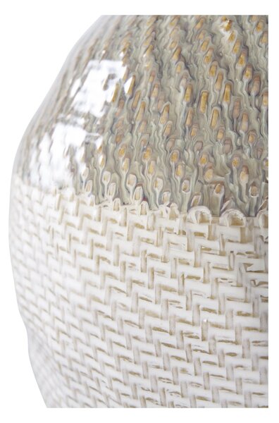 Vaza decorativa, Alb, 26x26x30.5 cm