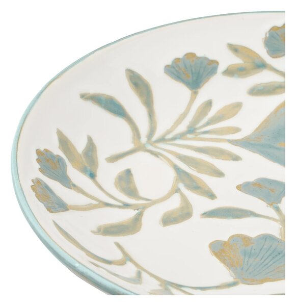 Tava decorativa, Alb, 35.5x35.5x5 cm