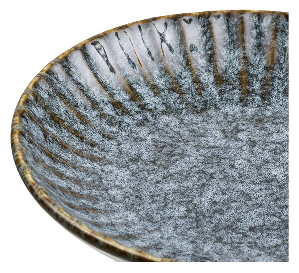 Tava decorativa, Albastru, 20.5x20.5x7 cm