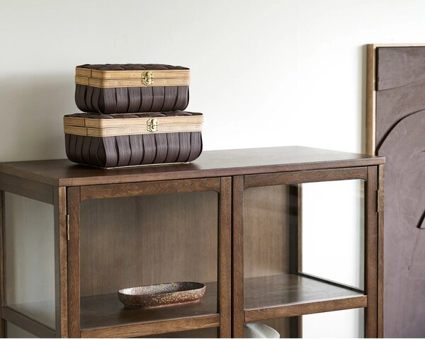 Tava decorativa, Maro inchis, 23.5x11x3.5 cm