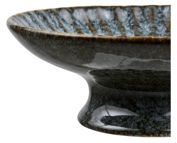 Tava decorativa, Albastru, 20.5x20.5x7 cm